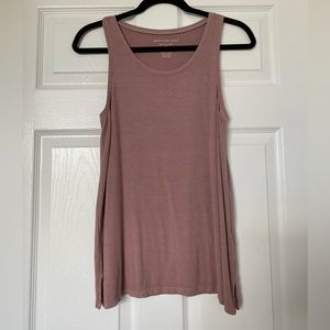 AE Soft & Sexy Pink Ribbed Tank Top